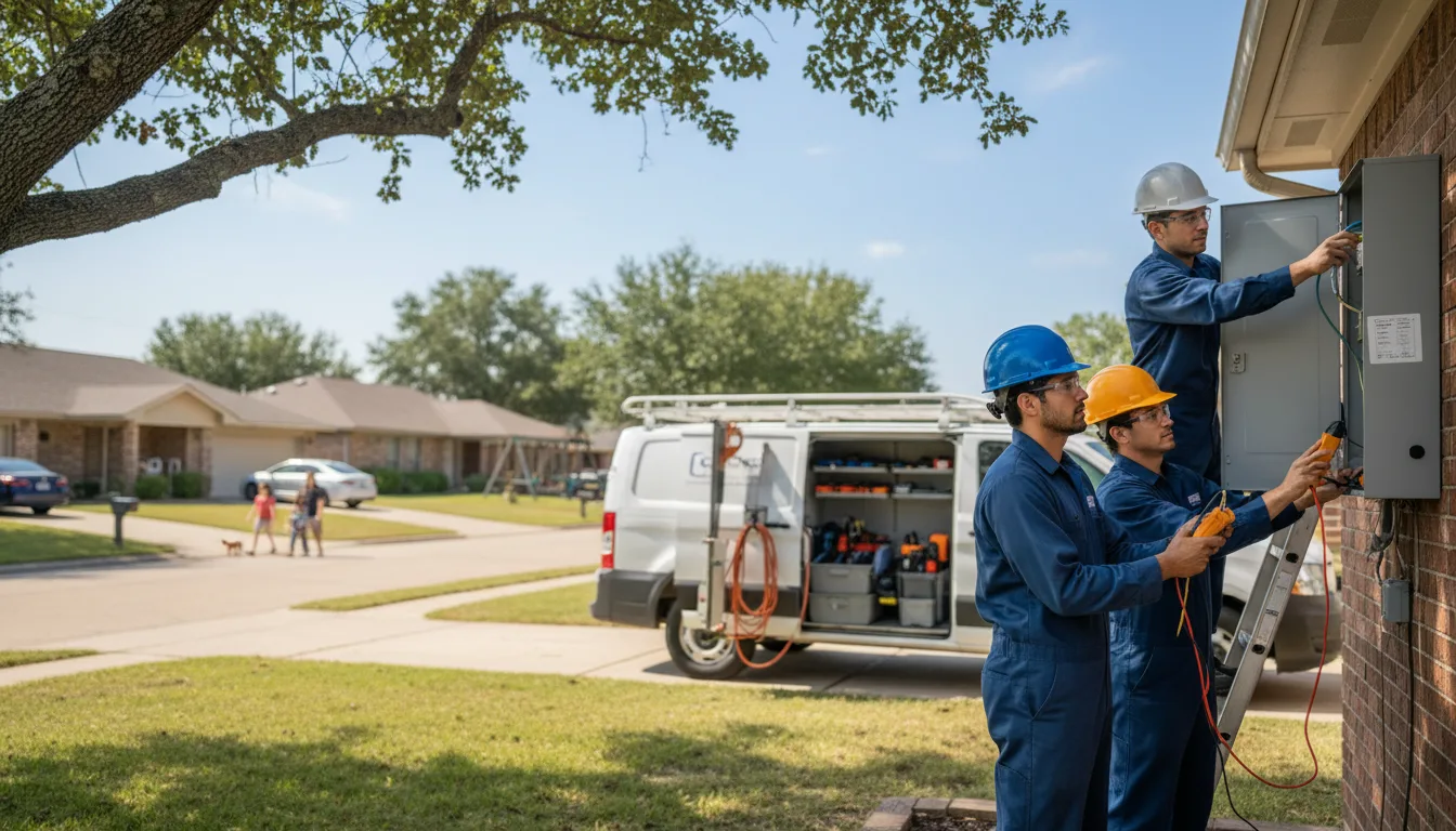 Certified electrician providing emergency electrical services in Kendall, WI